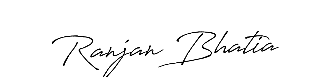 Use a signature maker to create a handwritten signature online. With this signature software, you can design (Antro_Vectra_Bolder) your own signature for name Ranjan Bhatia. Ranjan Bhatia signature style 7 images and pictures png