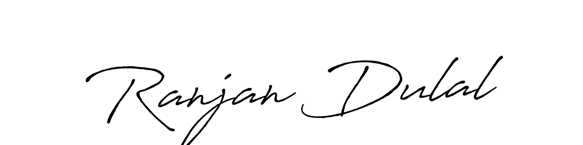 The best way (Antro_Vectra_Bolder) to make a short signature is to pick only two or three words in your name. The name Ranjan Dulal include a total of six letters. For converting this name. Ranjan Dulal signature style 7 images and pictures png