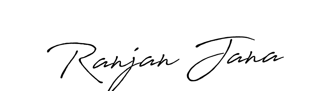 Create a beautiful signature design for name Ranjan Jana. With this signature (Antro_Vectra_Bolder) fonts, you can make a handwritten signature for free. Ranjan Jana signature style 7 images and pictures png