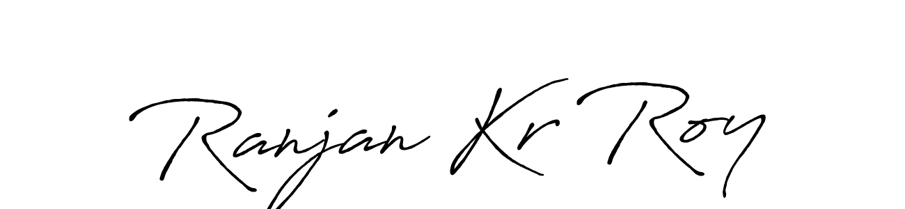 Create a beautiful signature design for name Ranjan Kr Roy. With this signature (Antro_Vectra_Bolder) fonts, you can make a handwritten signature for free. Ranjan Kr Roy signature style 7 images and pictures png