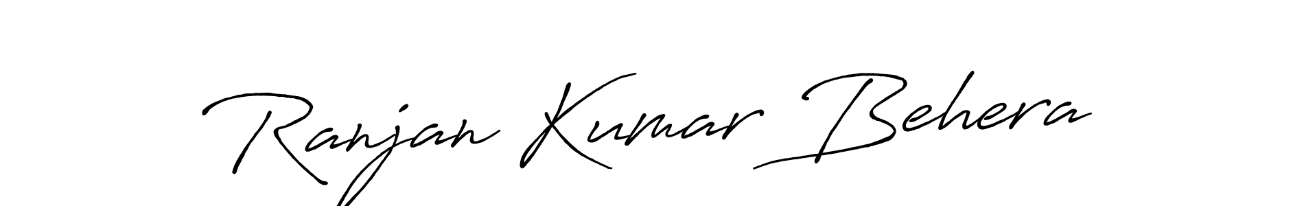 Create a beautiful signature design for name Ranjan Kumar Behera. With this signature (Antro_Vectra_Bolder) fonts, you can make a handwritten signature for free. Ranjan Kumar Behera signature style 7 images and pictures png