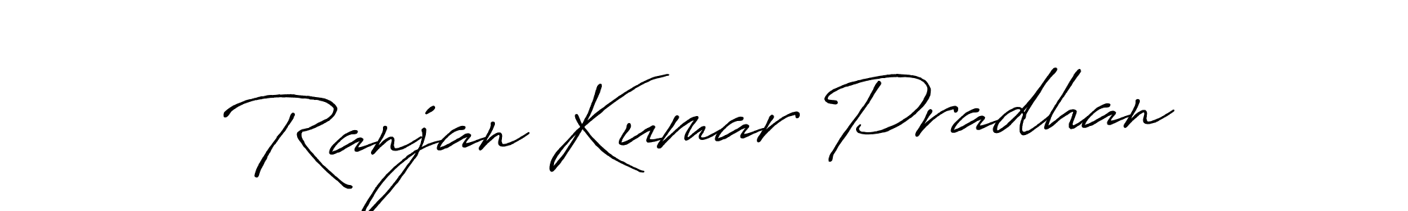 Make a beautiful signature design for name Ranjan Kumar Pradhan. With this signature (Antro_Vectra_Bolder) style, you can create a handwritten signature for free. Ranjan Kumar Pradhan signature style 7 images and pictures png