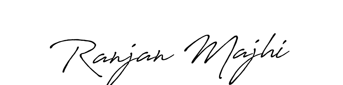 The best way (Antro_Vectra_Bolder) to make a short signature is to pick only two or three words in your name. The name Ranjan Majhi include a total of six letters. For converting this name. Ranjan Majhi signature style 7 images and pictures png