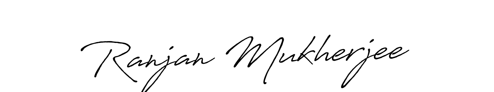 How to make Ranjan Mukherjee signature? Antro_Vectra_Bolder is a professional autograph style. Create handwritten signature for Ranjan Mukherjee name. Ranjan Mukherjee signature style 7 images and pictures png