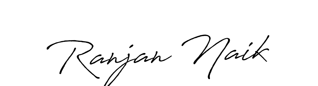 How to make Ranjan Naik name signature. Use Antro_Vectra_Bolder style for creating short signs online. This is the latest handwritten sign. Ranjan Naik signature style 7 images and pictures png
