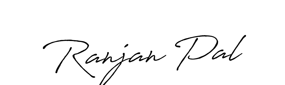 How to make Ranjan Pal name signature. Use Antro_Vectra_Bolder style for creating short signs online. This is the latest handwritten sign. Ranjan Pal signature style 7 images and pictures png