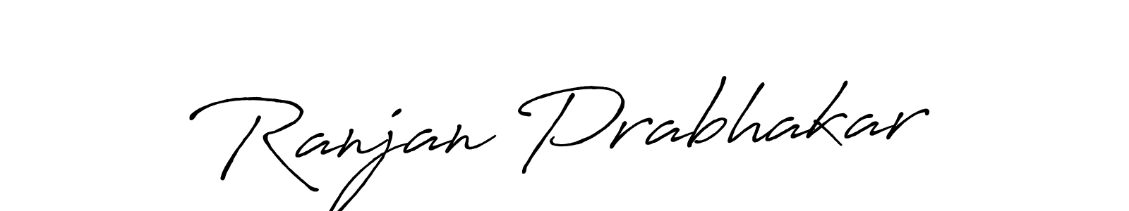 Make a beautiful signature design for name Ranjan Prabhakar. With this signature (Antro_Vectra_Bolder) style, you can create a handwritten signature for free. Ranjan Prabhakar signature style 7 images and pictures png