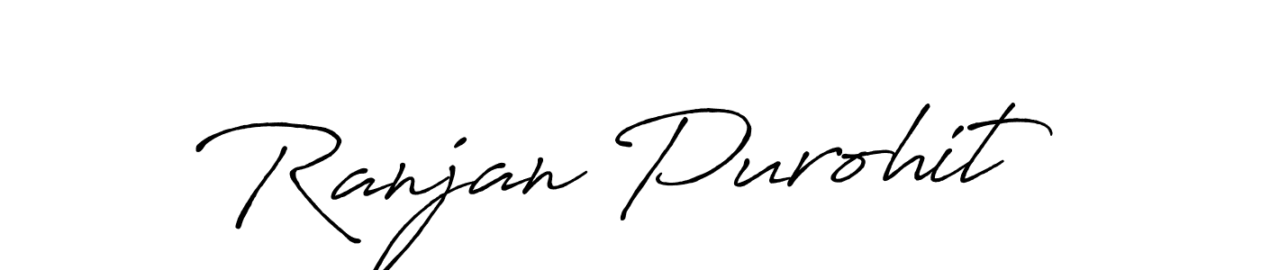 Also we have Ranjan Purohit name is the best signature style. Create professional handwritten signature collection using Antro_Vectra_Bolder autograph style. Ranjan Purohit signature style 7 images and pictures png