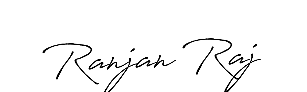 Ranjan Raj stylish signature style. Best Handwritten Sign (Antro_Vectra_Bolder) for my name. Handwritten Signature Collection Ideas for my name Ranjan Raj. Ranjan Raj signature style 7 images and pictures png