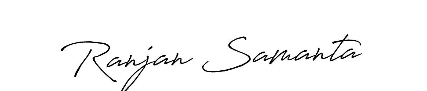 Design your own signature with our free online signature maker. With this signature software, you can create a handwritten (Antro_Vectra_Bolder) signature for name Ranjan Samanta. Ranjan Samanta signature style 7 images and pictures png