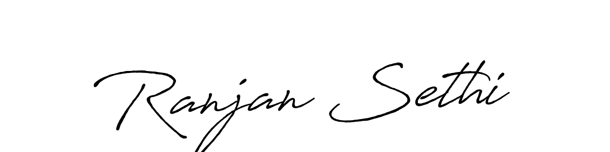 You should practise on your own different ways (Antro_Vectra_Bolder) to write your name (Ranjan Sethi) in signature. don't let someone else do it for you. Ranjan Sethi signature style 7 images and pictures png