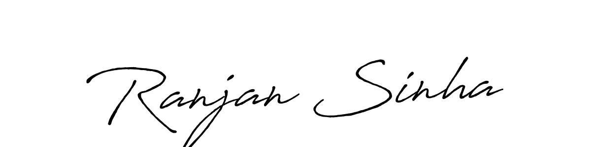 Use a signature maker to create a handwritten signature online. With this signature software, you can design (Antro_Vectra_Bolder) your own signature for name Ranjan Sinha. Ranjan Sinha signature style 7 images and pictures png