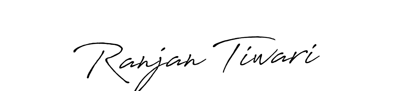 The best way (Antro_Vectra_Bolder) to make a short signature is to pick only two or three words in your name. The name Ranjan Tiwari include a total of six letters. For converting this name. Ranjan Tiwari signature style 7 images and pictures png