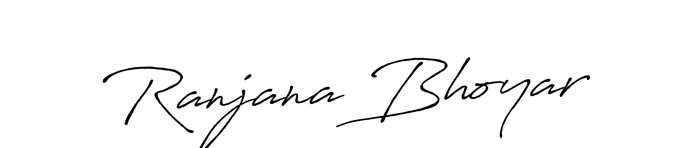 Antro_Vectra_Bolder is a professional signature style that is perfect for those who want to add a touch of class to their signature. It is also a great choice for those who want to make their signature more unique. Get Ranjana Bhoyar name to fancy signature for free. Ranjana Bhoyar signature style 7 images and pictures png