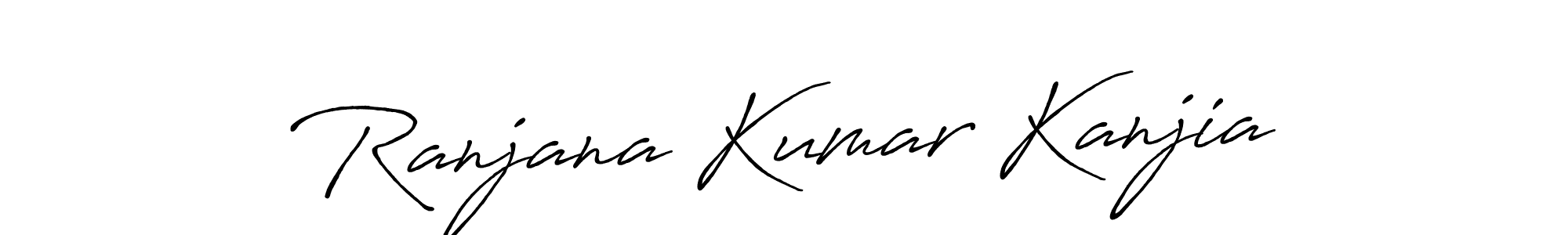 Create a beautiful signature design for name Ranjana Kumar Kanjia. With this signature (Antro_Vectra_Bolder) fonts, you can make a handwritten signature for free. Ranjana Kumar Kanjia signature style 7 images and pictures png