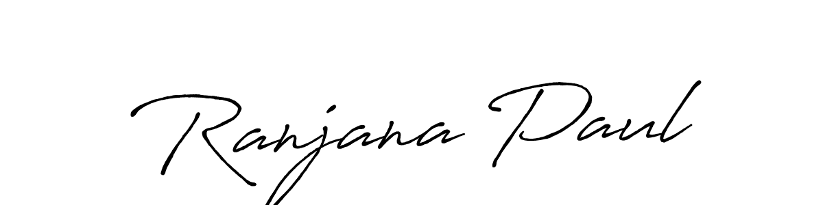 Create a beautiful signature design for name Ranjana Paul. With this signature (Antro_Vectra_Bolder) fonts, you can make a handwritten signature for free. Ranjana Paul signature style 7 images and pictures png