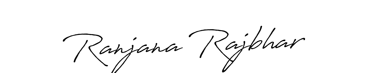 The best way (Antro_Vectra_Bolder) to make a short signature is to pick only two or three words in your name. The name Ranjana Rajbhar include a total of six letters. For converting this name. Ranjana Rajbhar signature style 7 images and pictures png