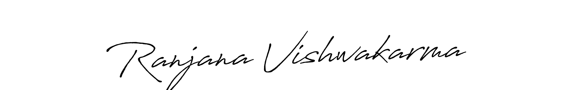 if you are searching for the best signature style for your name Ranjana Vishwakarma. so please give up your signature search. here we have designed multiple signature styles  using Antro_Vectra_Bolder. Ranjana Vishwakarma signature style 7 images and pictures png