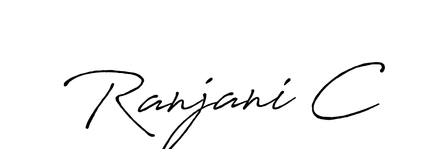 It looks lik you need a new signature style for name Ranjani C. Design unique handwritten (Antro_Vectra_Bolder) signature with our free signature maker in just a few clicks. Ranjani C signature style 7 images and pictures png