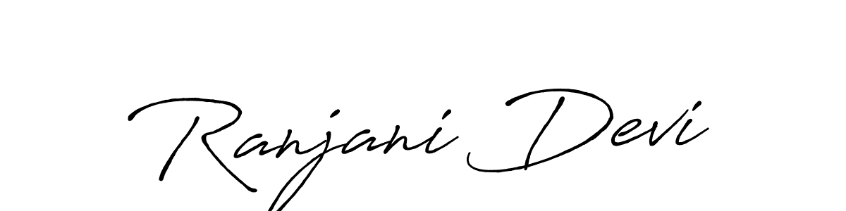 Make a beautiful signature design for name Ranjani Devi. With this signature (Antro_Vectra_Bolder) style, you can create a handwritten signature for free. Ranjani Devi signature style 7 images and pictures png