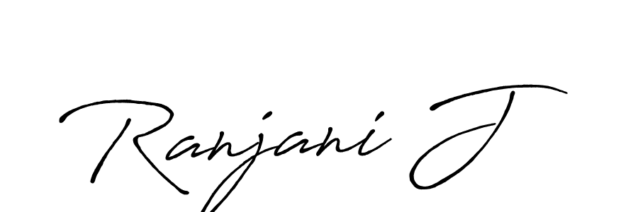 You should practise on your own different ways (Antro_Vectra_Bolder) to write your name (Ranjani J) in signature. don't let someone else do it for you. Ranjani J signature style 7 images and pictures png