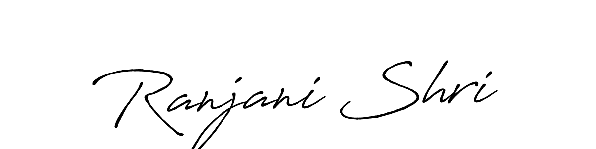 if you are searching for the best signature style for your name Ranjani Shri. so please give up your signature search. here we have designed multiple signature styles  using Antro_Vectra_Bolder. Ranjani Shri signature style 7 images and pictures png