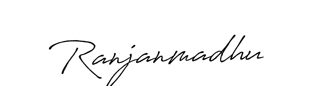 Make a beautiful signature design for name Ranjanmadhu. Use this online signature maker to create a handwritten signature for free. Ranjanmadhu signature style 7 images and pictures png