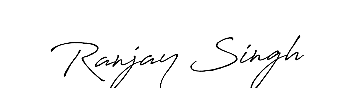 Antro_Vectra_Bolder is a professional signature style that is perfect for those who want to add a touch of class to their signature. It is also a great choice for those who want to make their signature more unique. Get Ranjay Singh name to fancy signature for free. Ranjay Singh signature style 7 images and pictures png