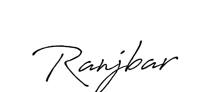 Use a signature maker to create a handwritten signature online. With this signature software, you can design (Antro_Vectra_Bolder) your own signature for name Ranjbar. Ranjbar signature style 7 images and pictures png