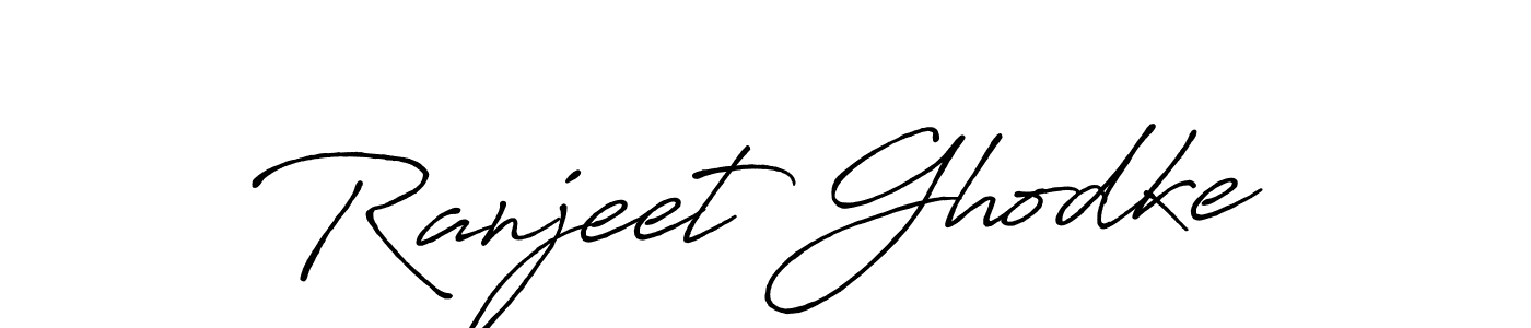 Design your own signature with our free online signature maker. With this signature software, you can create a handwritten (Antro_Vectra_Bolder) signature for name Ranjeet Ghodke. Ranjeet Ghodke signature style 7 images and pictures png