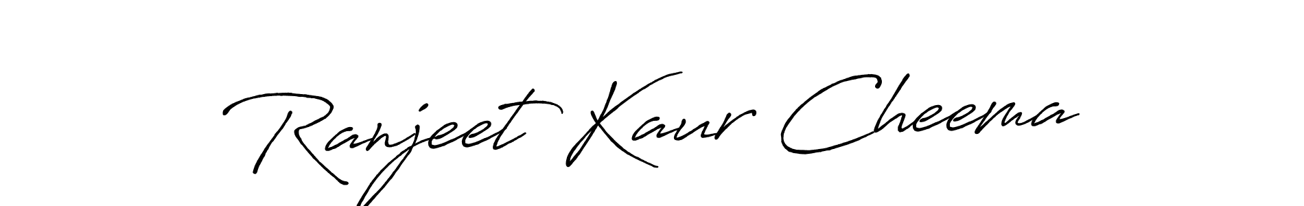 Ranjeet Kaur Cheema stylish signature style. Best Handwritten Sign (Antro_Vectra_Bolder) for my name. Handwritten Signature Collection Ideas for my name Ranjeet Kaur Cheema. Ranjeet Kaur Cheema signature style 7 images and pictures png