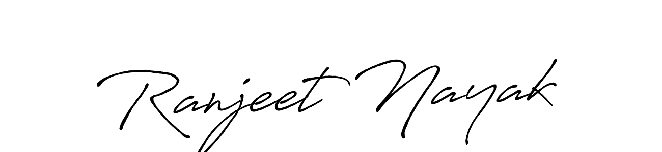 Ranjeet Nayak stylish signature style. Best Handwritten Sign (Antro_Vectra_Bolder) for my name. Handwritten Signature Collection Ideas for my name Ranjeet Nayak. Ranjeet Nayak signature style 7 images and pictures png