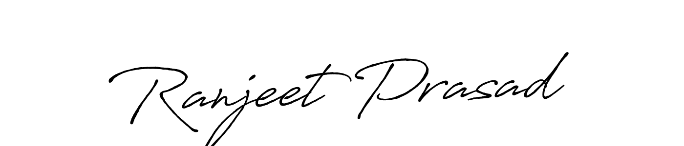 Design your own signature with our free online signature maker. With this signature software, you can create a handwritten (Antro_Vectra_Bolder) signature for name Ranjeet Prasad. Ranjeet Prasad signature style 7 images and pictures png