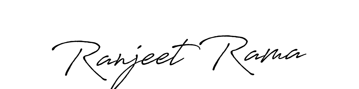 You can use this online signature creator to create a handwritten signature for the name Ranjeet Rama. This is the best online autograph maker. Ranjeet Rama signature style 7 images and pictures png