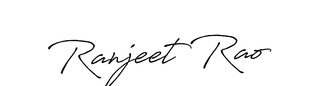 Ranjeet Rao stylish signature style. Best Handwritten Sign (Antro_Vectra_Bolder) for my name. Handwritten Signature Collection Ideas for my name Ranjeet Rao. Ranjeet Rao signature style 7 images and pictures png