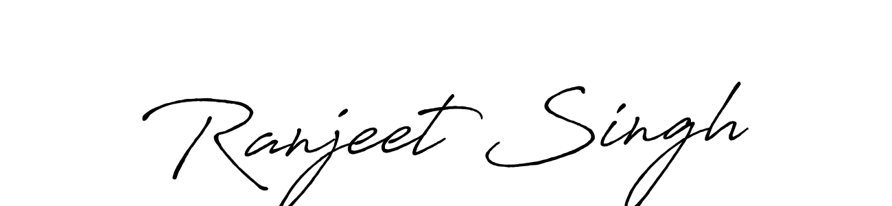 This is the best signature style for the Ranjeet Singh name. Also you like these signature font (Antro_Vectra_Bolder). Mix name signature. Ranjeet Singh signature style 7 images and pictures png