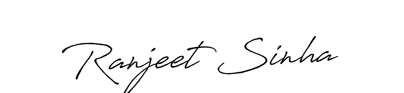 Similarly Antro_Vectra_Bolder is the best handwritten signature design. Signature creator online .You can use it as an online autograph creator for name Ranjeet Sinha. Ranjeet Sinha signature style 7 images and pictures png