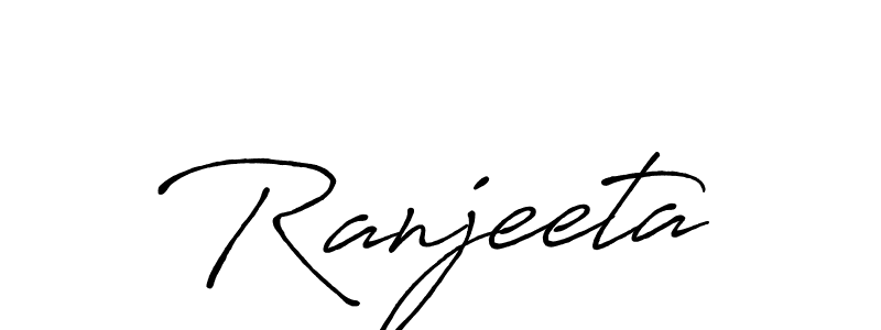 Design your own signature with our free online signature maker. With this signature software, you can create a handwritten (Antro_Vectra_Bolder) signature for name Ranjeeta. Ranjeeta signature style 7 images and pictures png