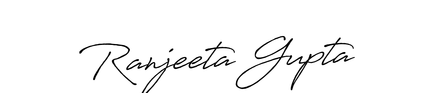 How to Draw Ranjeeta Gupta signature style? Antro_Vectra_Bolder is a latest design signature styles for name Ranjeeta Gupta. Ranjeeta Gupta signature style 7 images and pictures png