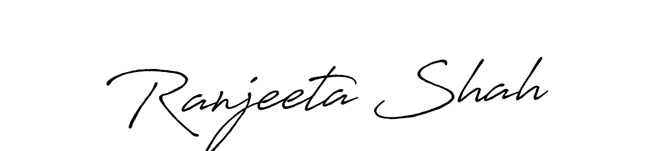 How to make Ranjeeta Shah signature? Antro_Vectra_Bolder is a professional autograph style. Create handwritten signature for Ranjeeta Shah name. Ranjeeta Shah signature style 7 images and pictures png