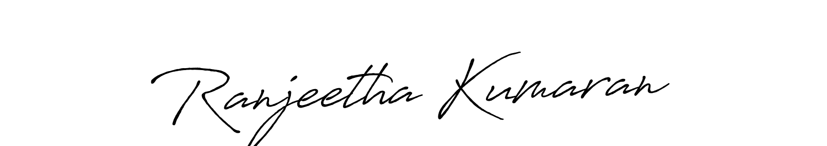Create a beautiful signature design for name Ranjeetha Kumaran. With this signature (Antro_Vectra_Bolder) fonts, you can make a handwritten signature for free. Ranjeetha Kumaran signature style 7 images and pictures png