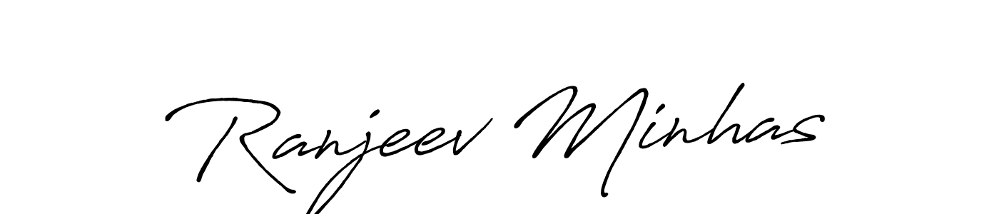 How to make Ranjeev Minhas signature? Antro_Vectra_Bolder is a professional autograph style. Create handwritten signature for Ranjeev Minhas name. Ranjeev Minhas signature style 7 images and pictures png