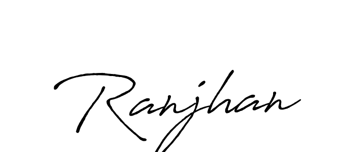 Create a beautiful signature design for name Ranjhan. With this signature (Antro_Vectra_Bolder) fonts, you can make a handwritten signature for free. Ranjhan signature style 7 images and pictures png