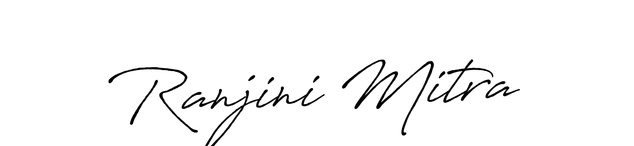 Make a beautiful signature design for name Ranjini Mitra. With this signature (Antro_Vectra_Bolder) style, you can create a handwritten signature for free. Ranjini Mitra signature style 7 images and pictures png