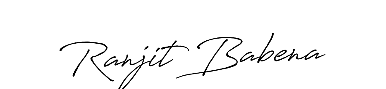 Make a beautiful signature design for name Ranjit Babena. Use this online signature maker to create a handwritten signature for free. Ranjit Babena signature style 7 images and pictures png