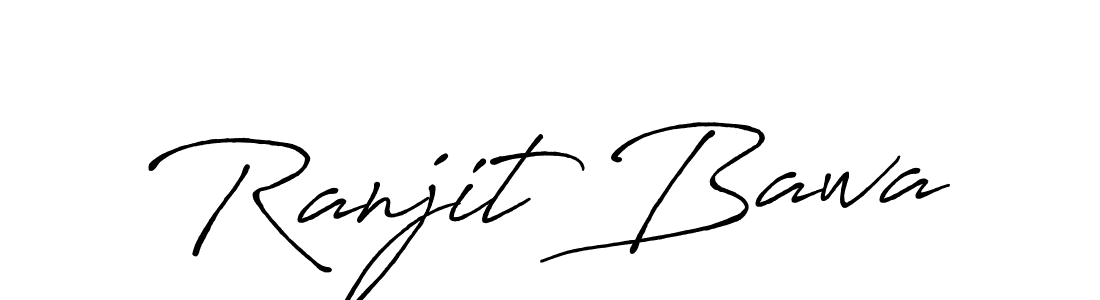 Design your own signature with our free online signature maker. With this signature software, you can create a handwritten (Antro_Vectra_Bolder) signature for name Ranjit Bawa. Ranjit Bawa signature style 7 images and pictures png