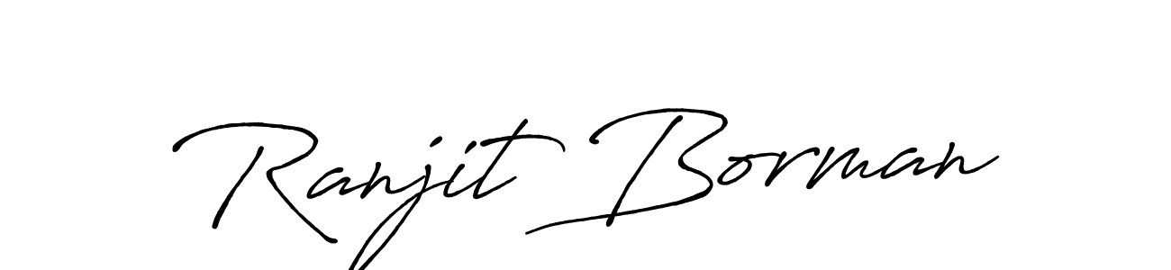 Make a beautiful signature design for name Ranjit Borman. With this signature (Antro_Vectra_Bolder) style, you can create a handwritten signature for free. Ranjit Borman signature style 7 images and pictures png