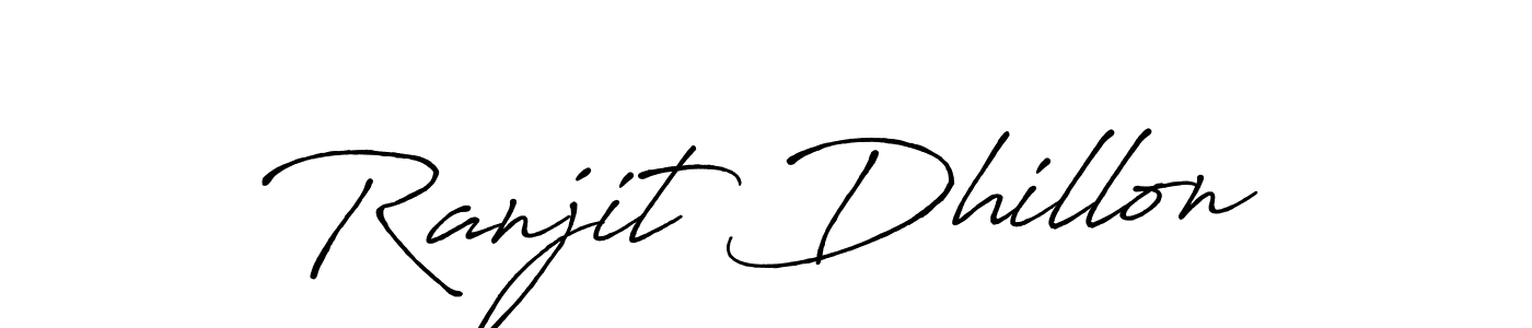 Create a beautiful signature design for name Ranjit Dhillon. With this signature (Antro_Vectra_Bolder) fonts, you can make a handwritten signature for free. Ranjit Dhillon signature style 7 images and pictures png