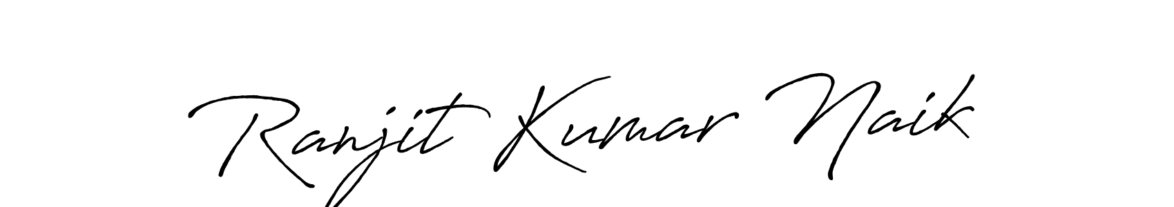 Create a beautiful signature design for name Ranjit Kumar Naik. With this signature (Antro_Vectra_Bolder) fonts, you can make a handwritten signature for free. Ranjit Kumar Naik signature style 7 images and pictures png