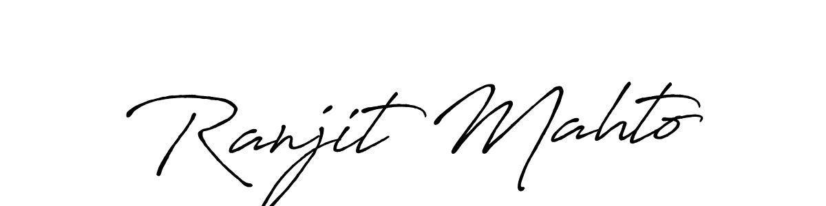 Also we have Ranjit Mahto name is the best signature style. Create professional handwritten signature collection using Antro_Vectra_Bolder autograph style. Ranjit Mahto signature style 7 images and pictures png